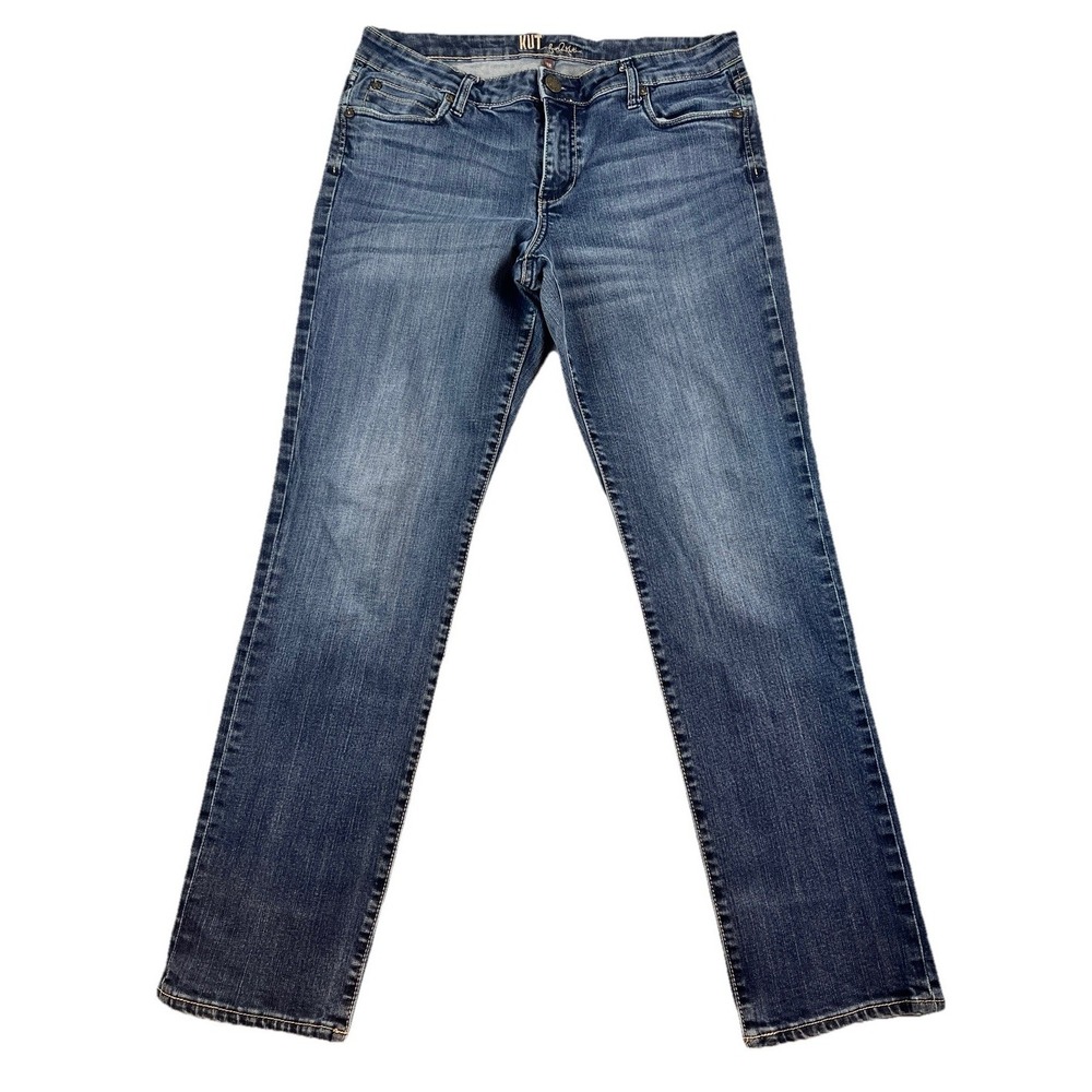 KUT from the Kloth Catherine Boyfriend Jeans Women 12 Medium Wash - Picture 2 of 13